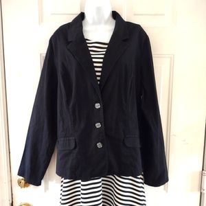 Croft & Barrow Black Women's Jacket. Size XL. NWOT